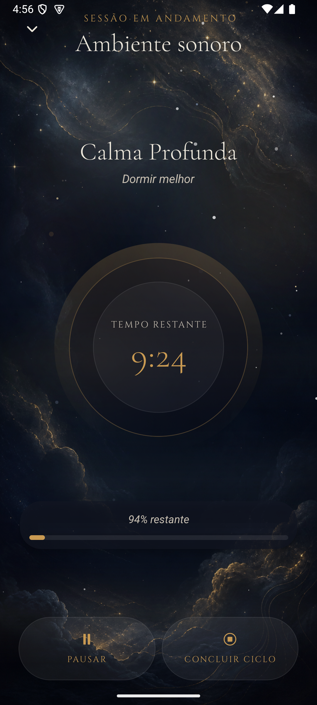 Sessão de meditação guiada
