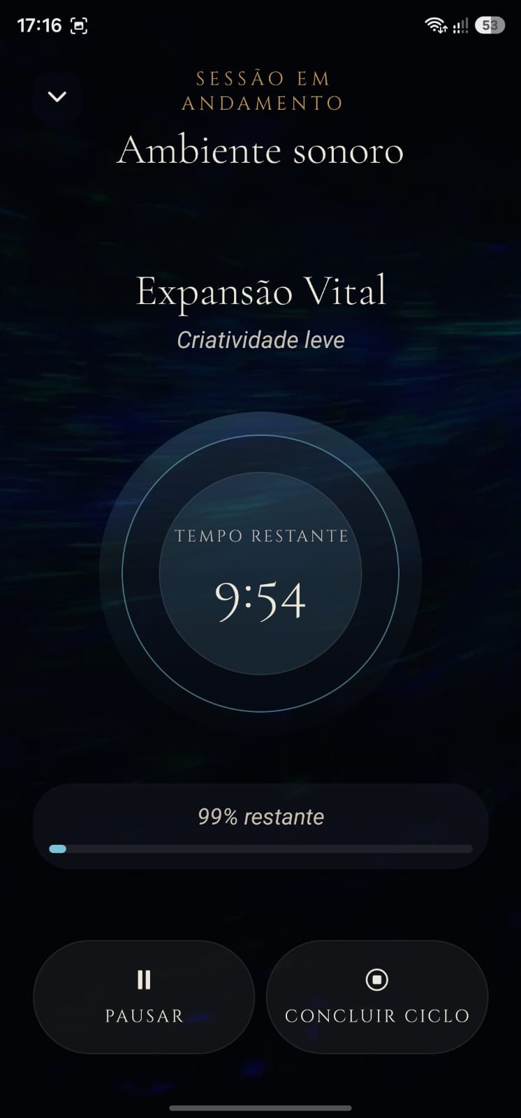 Sessão de meditação