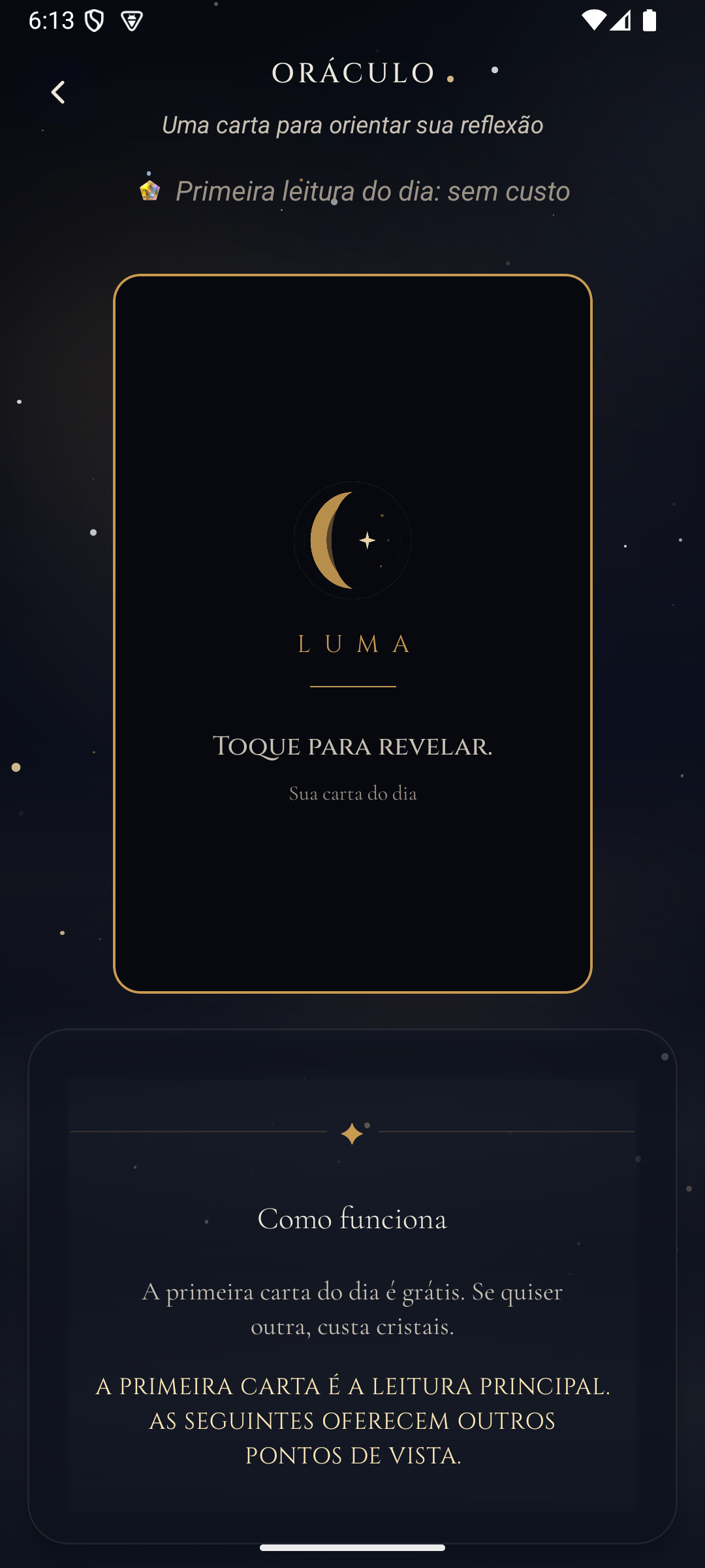 Oráculo — Cartas do Eixo
