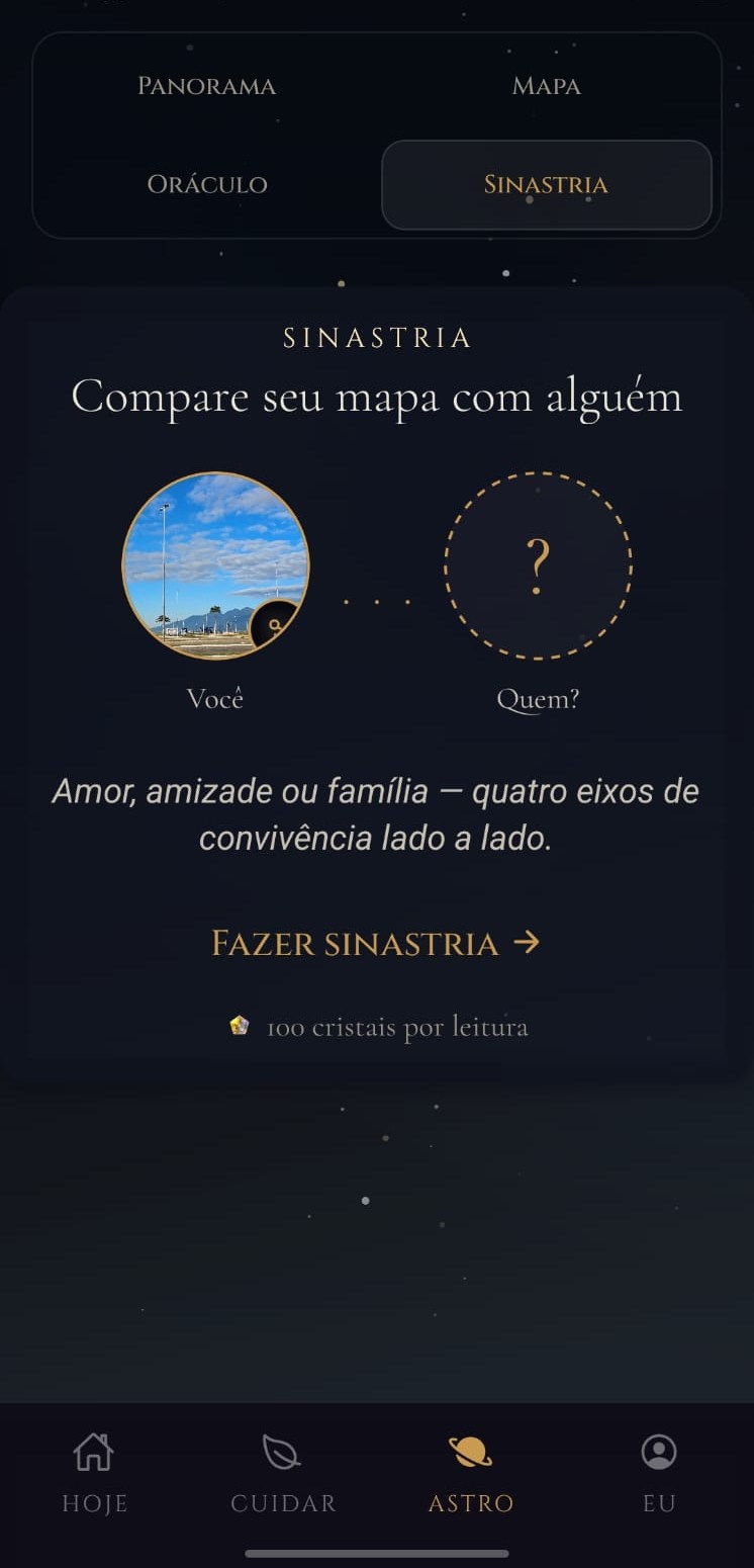 Sinastria — compare seu mapa com alguém