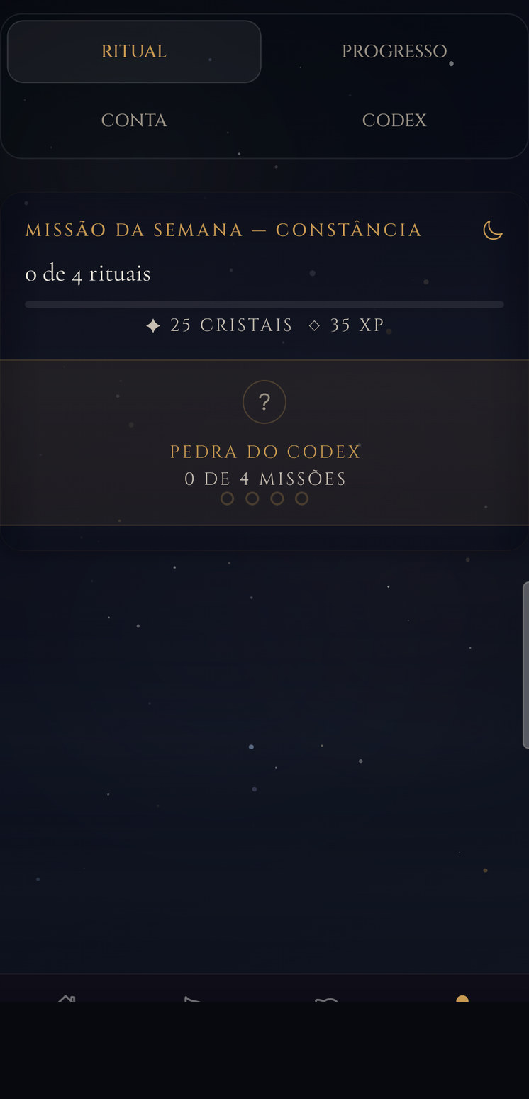 Ritual de hoje — três tarefas do dia e recompensas